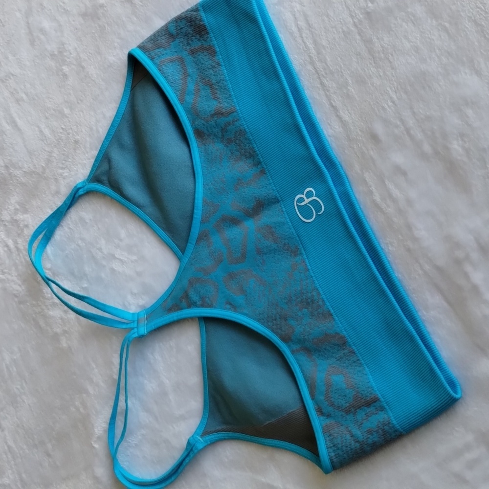 Bombshell NWOT Snakeskin Seamless Blue Grey L/XL - Picture 8 of 13